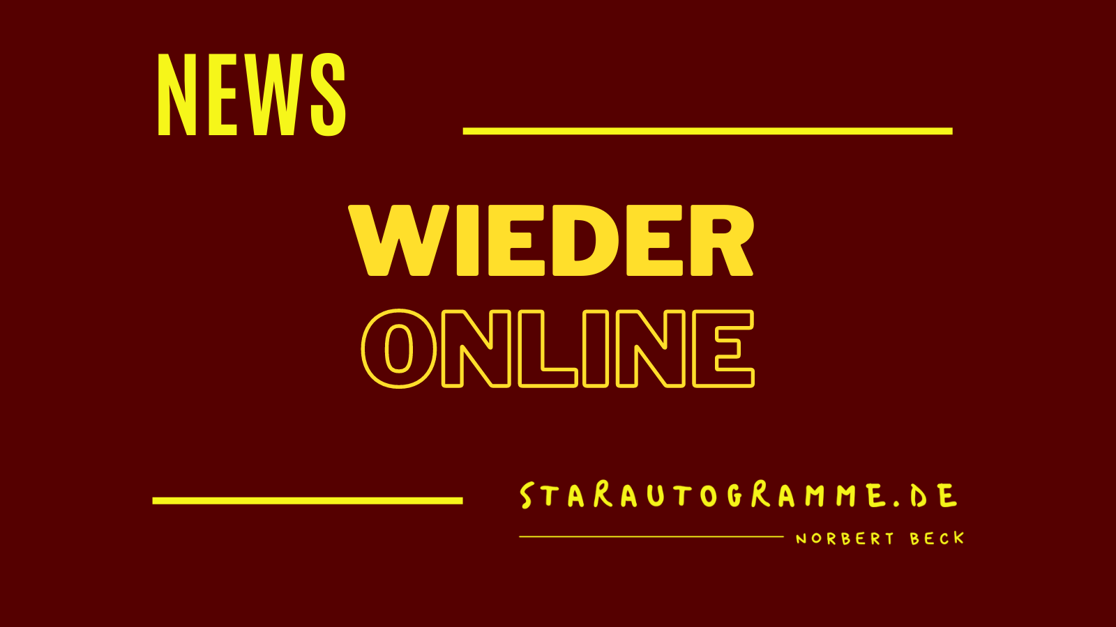 Wieder online