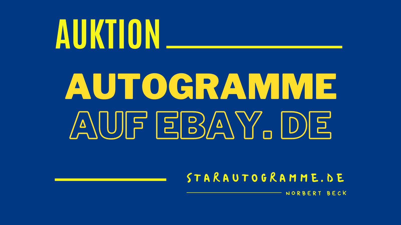 starautogramme.de auf Ebay