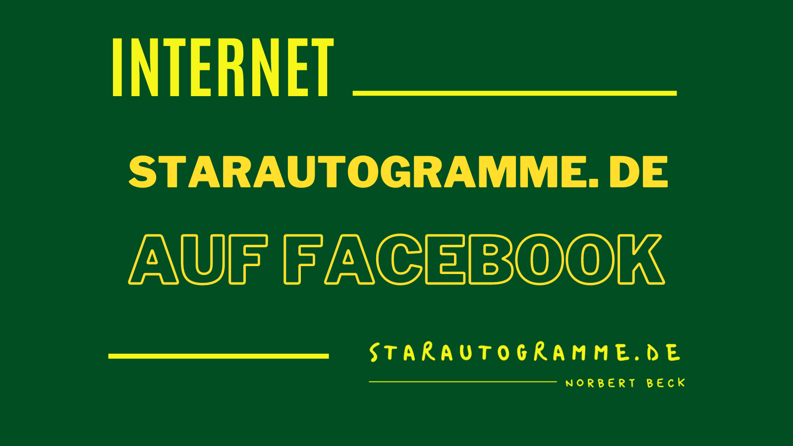 starautogramme.de auf Facebook