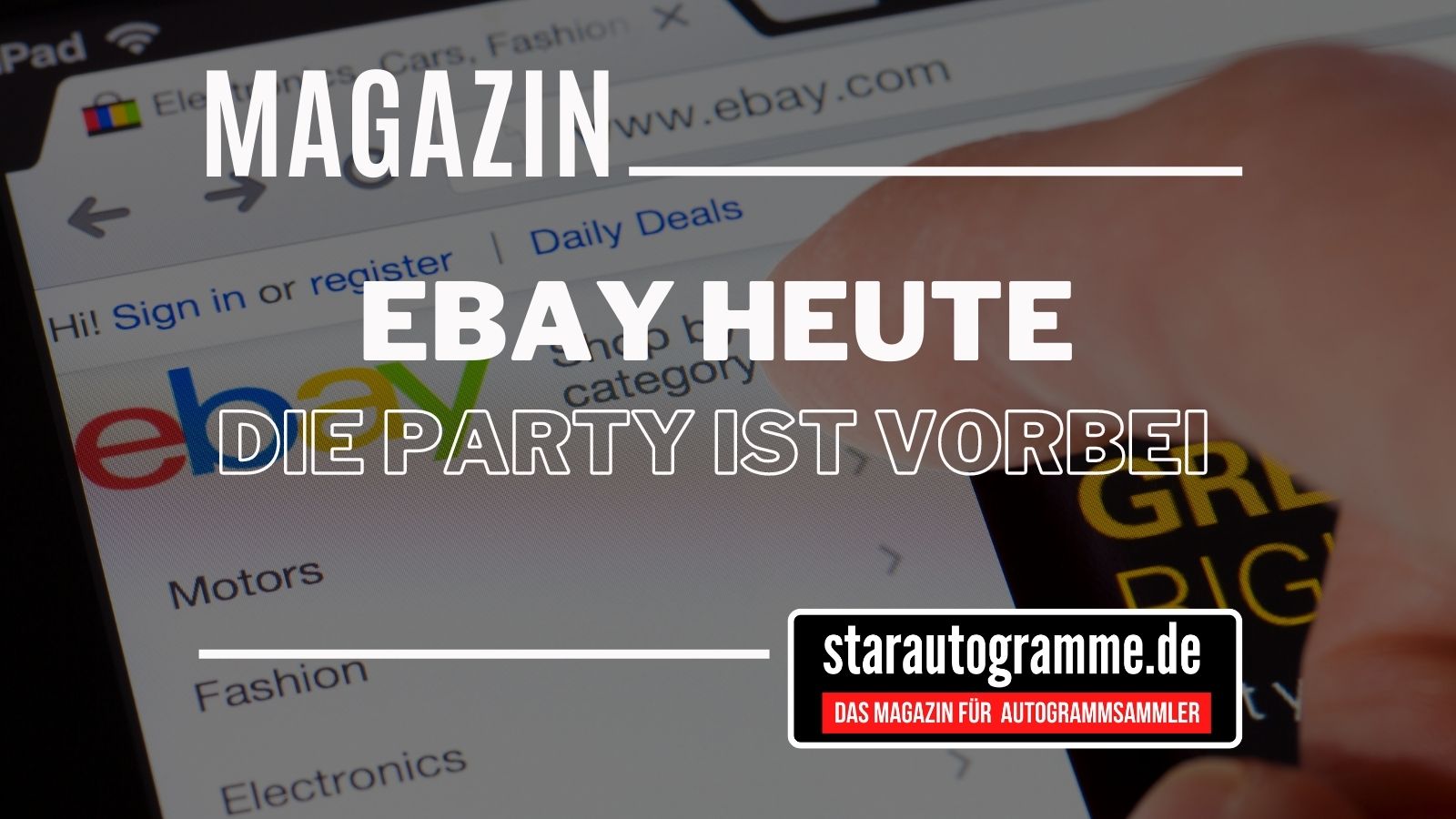 You are currently viewing Ebay heute – die Party ist vorbei