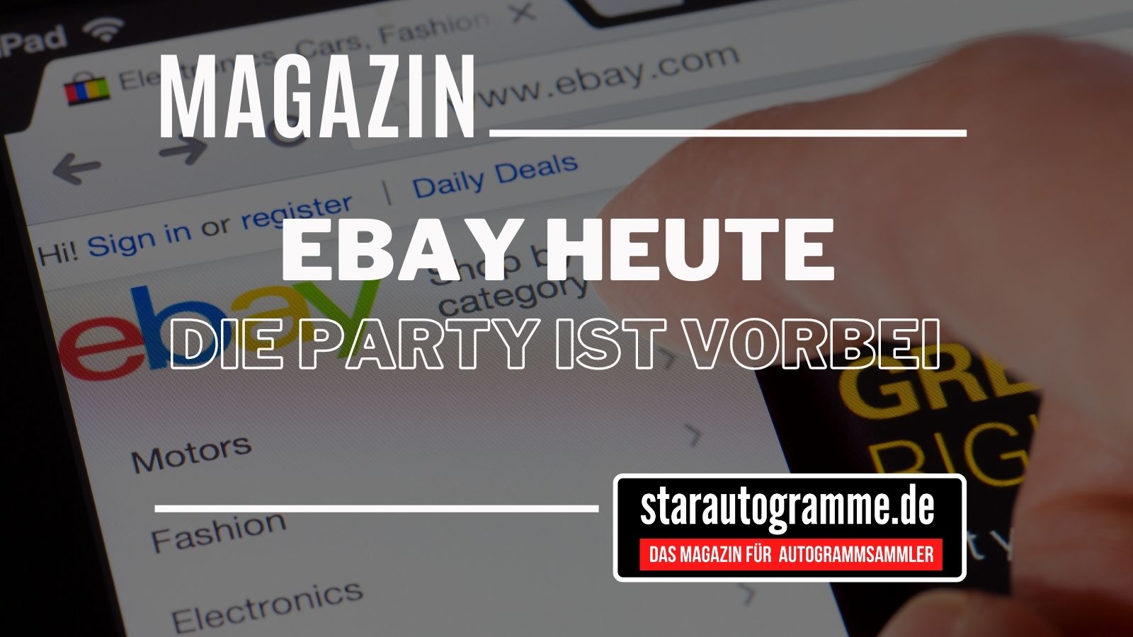 Ebay heute – die Party ist vorbei