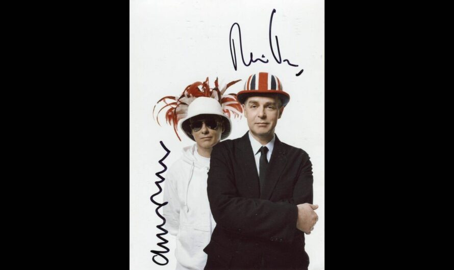 Autogramm der Gruppe Pet Shop Boys
